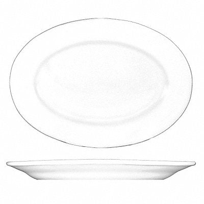 Platter 9-3/8x6-5/8 European White PK24 MPN:DO-81