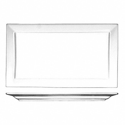 Platter 11-3/4x6-3/4 Bright White PK18 MPN:EL-21