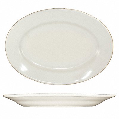 Platter 10-3/8x7-1/4 American White PK12 MPN:RO-13