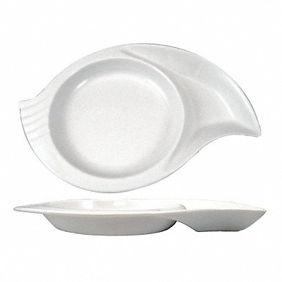 Snail Plate 8-1/2 White PK48 MPN:SN-8-EW