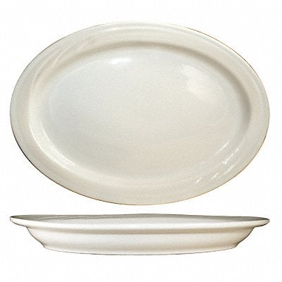 Platter 11x7-5/8 American White PK12 MPN:Y-13