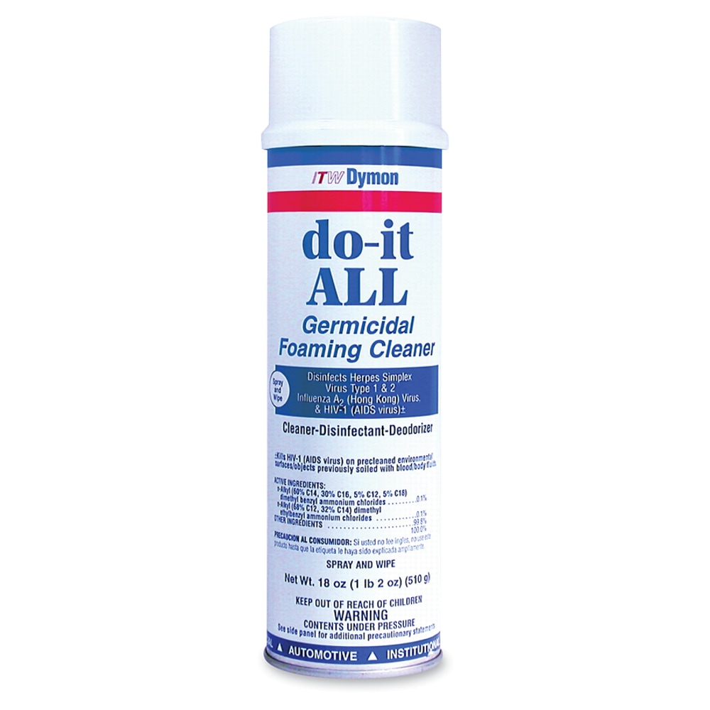 ITW Dymon Do-It-All Foaming Germicidal/Disinfectant, 18 Oz Bottle (Min Order Qty 10) MPN:08020