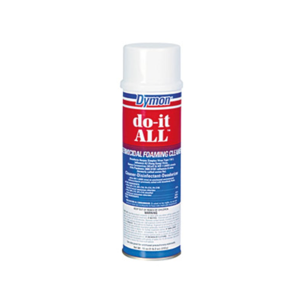 Dymon Do-It-All Foaming Germicidal Cleaner - For Multipurpose - 18 fl oz (0.6 quart) - 12 / Carton - Disinfectant, Deodorize, Odorless, Non-abrasive - White MPN:08020CT