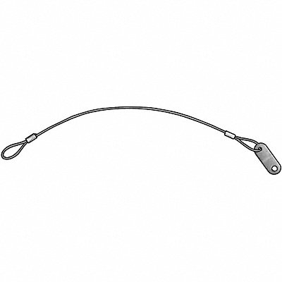 Lanyard 2 Loops/Tab 3/64x6 L PK5 MPN:WWG-TS1-046-6000N-T