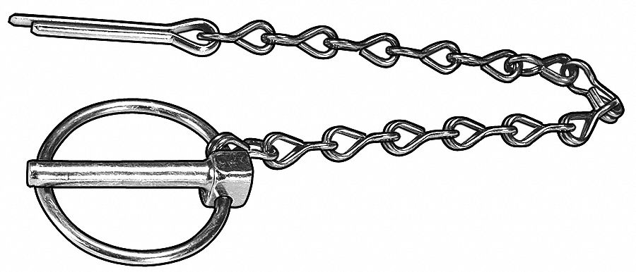 Lynch Pin 1-63/64 in L with Chain PK5 MPN:WWG-LPCZ-437-1343A