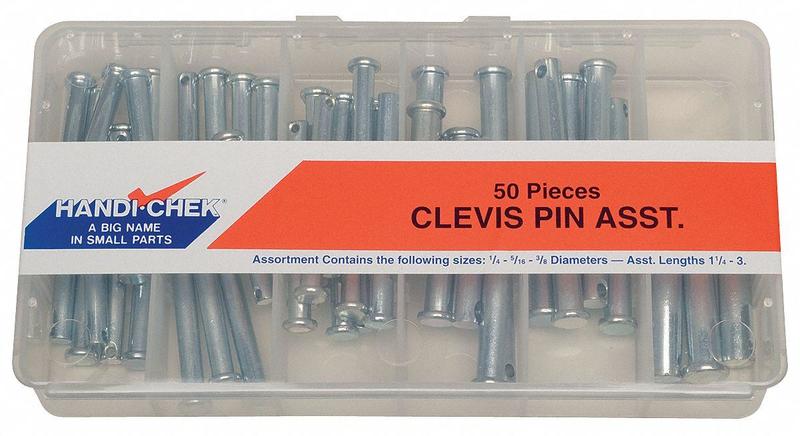 Clevis Pin Kit 50 Pcs 21 Szs MPN:WWG-DISP-CLP050