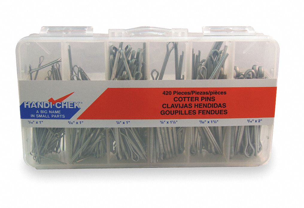 Cotter Pin Asst Extend Prong Zinc 420 PC MPN:WWG-DISP-CP420