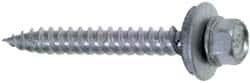 Sheet Metal Screw: #9, Hex Washer Head, Hex MPN:1262000