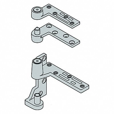 Offset Pivot Hinge Full Mortise 500 lb. MPN:7215 SET LH US26D