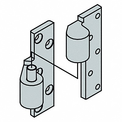 Offset Pivot Hinge Full Mortise 1000 lb. MPN:7230F SET US32D