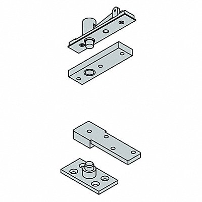 Pivot Set Full Mortise 500 lb. MPN:7255 SET US26D