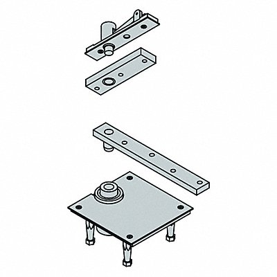 Pivot Set Full Mortise 600 lb. MPN:7256 SET US26D