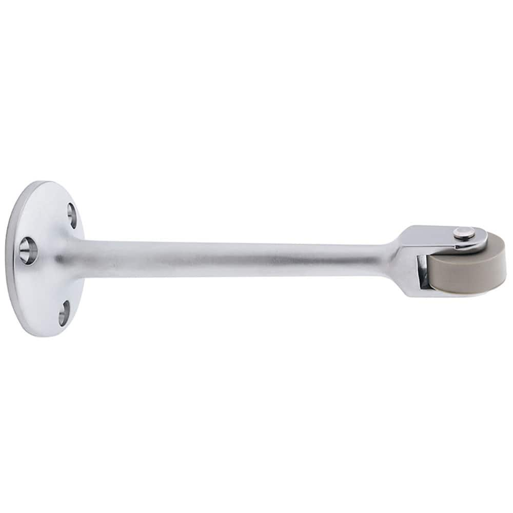 Stops, Type: Roller Bumper Door Stop , Finish/Coating: Satin Chrome , Projection: 4-1/2 (Inch) MPN:RB471 US26D