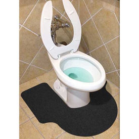 Wizkid Antimicrobial Big A Toilet Mats Black 6 Mats/Box - BIG A-BL  Box BIG A-BL  Box