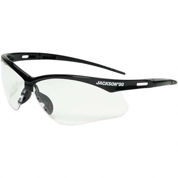Safety Glass: Anti-Fog & Scratch-Resistant, Polycarbonate, Clear Lenses, Full-Framed, UV Protection MPN:50001