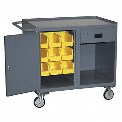 Mobile Cabinet Bench Steel 42 W 27 D MPN:JG236P500GP