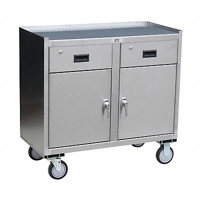 Mobile Cabinet Workbench SS 37 W 21 D MPN:YV136U500