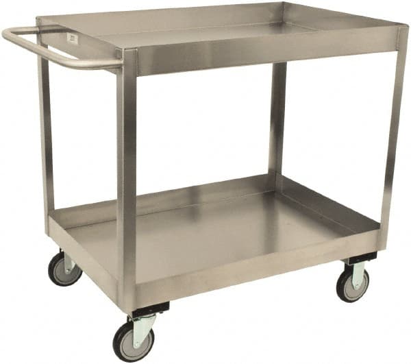 Shelf Utility Cart: Stainless Steel MPN:XZ130-S5