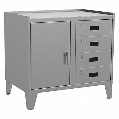 Combo Drawer Cabinet 34 H 36 W Gray MPN:ZV136