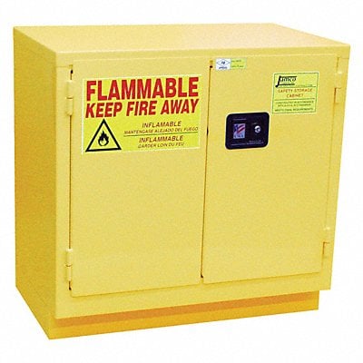 Flammable Safety Cabinet 30 gal Yellow MPN:BK30YP