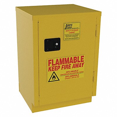 Flammable Safety Cabinet 12 gal Yellow MPN:BT12