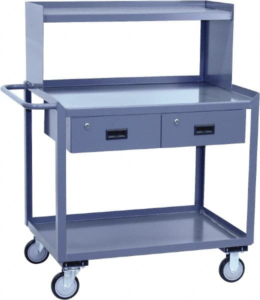 Flush Mobile Work Bench with Shelf Riser MPN:ST236-N8