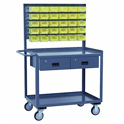 Mobile Wrkstion Steel 36 L 30 W 2 Shelf MPN:SN336P500GP