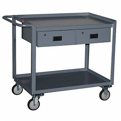 Mobile Wrkstion Steel 36 L 24 W 2 Shelf MPN:SR236P500GP