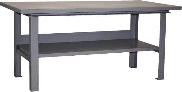 Stationary Work Table: Steel, Gray MPN:WG472