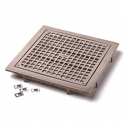 Floor Drain Slotted Lid Square 1-1/2 H MPN:3140