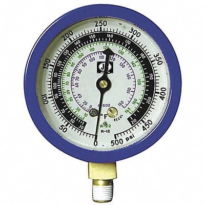 Gauge 3-1/8 In Dia Low Side Blue 350 psi MPN:M2-870