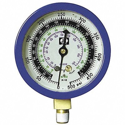 Gauge 3-1/8 In Dia Low Side Blue 500 psi MPN:M2-890