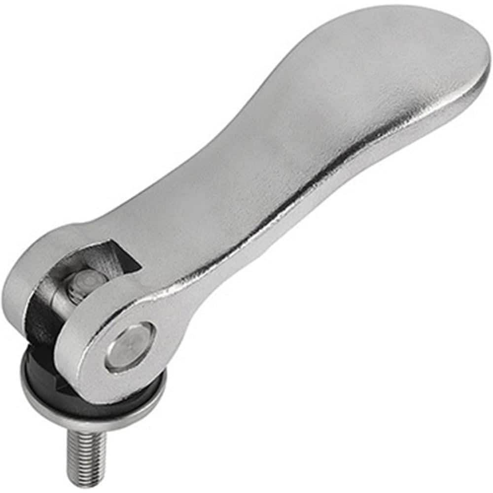 Clamp Cam Levers, Type: External Thread Cam Lever , Overall Width (Mm): 21.50 , Hole Center to Lever End (mm): 70.40 , Hole Center to Cam End (mm): 34.50  MPN:40061