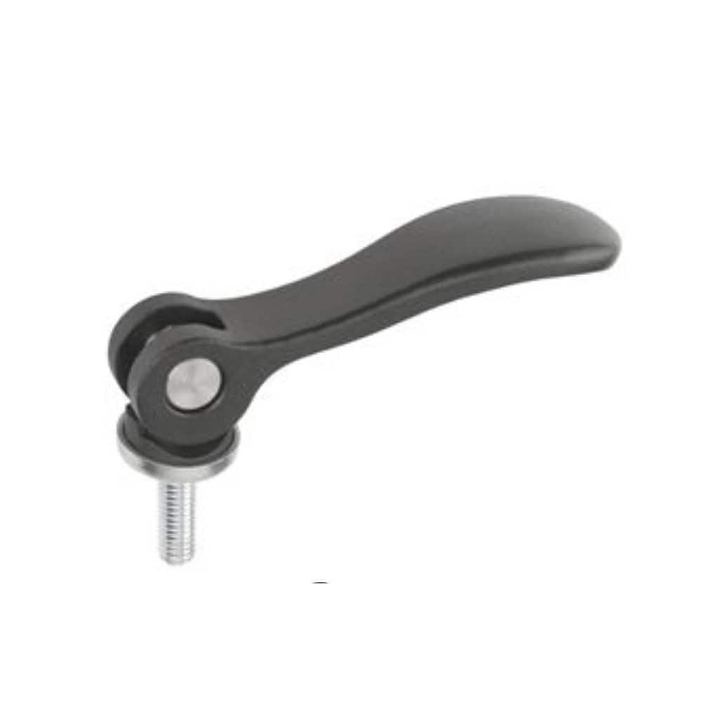 Clamp Cam Levers, Type: Adjustable External Thread Cam Lever , Hole Center to Lever End (Decimal Inch): 1.4300 , Travel (Decimal Inch): 0.0400  MPN:41210