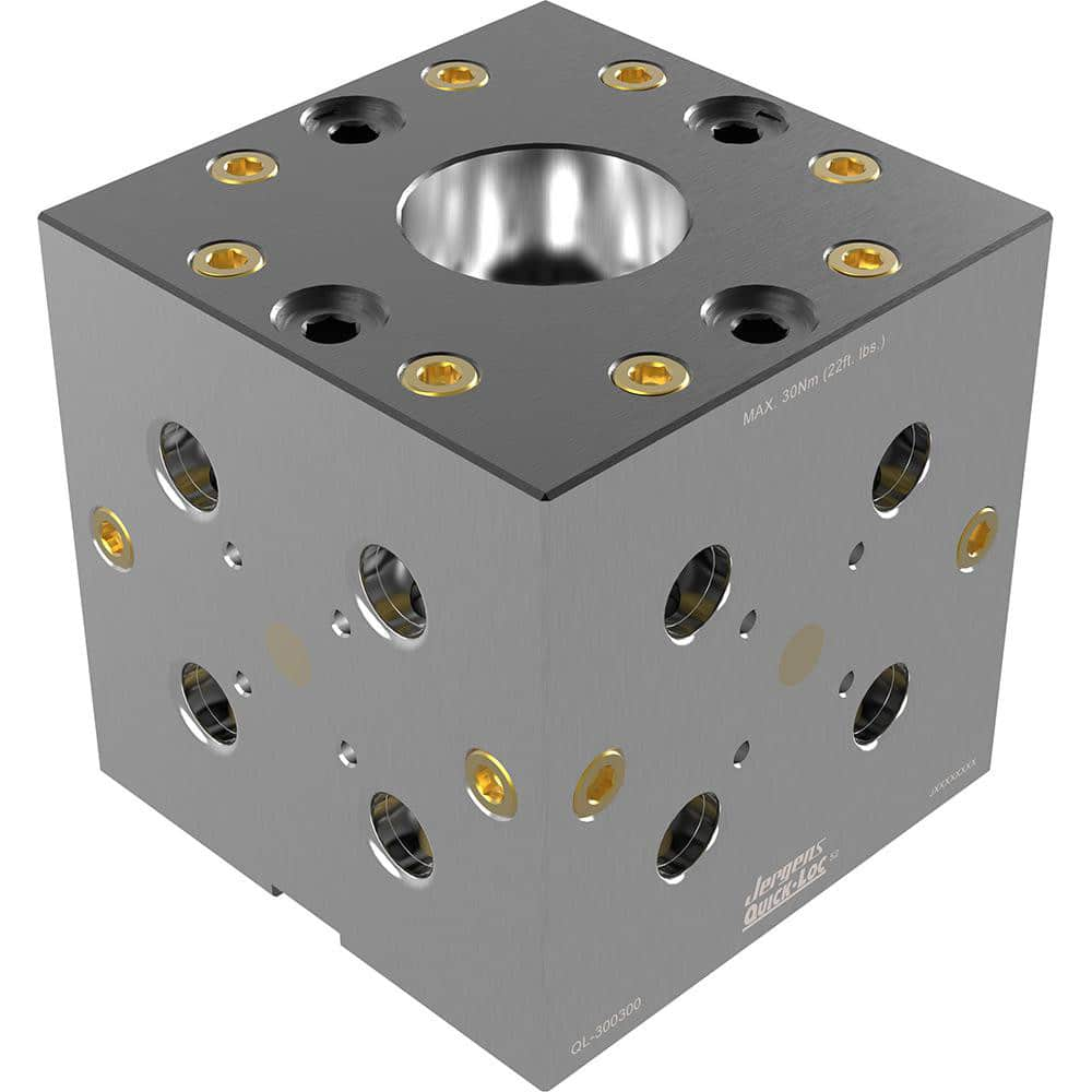 Clamp Cylinder Accessories, Accessory Type: QUICK-LOC Cube, Accessory Type: QUICK-LOC Cube, Product Compatibility: 4-Axis Quick Locating System MPN:QL-300305