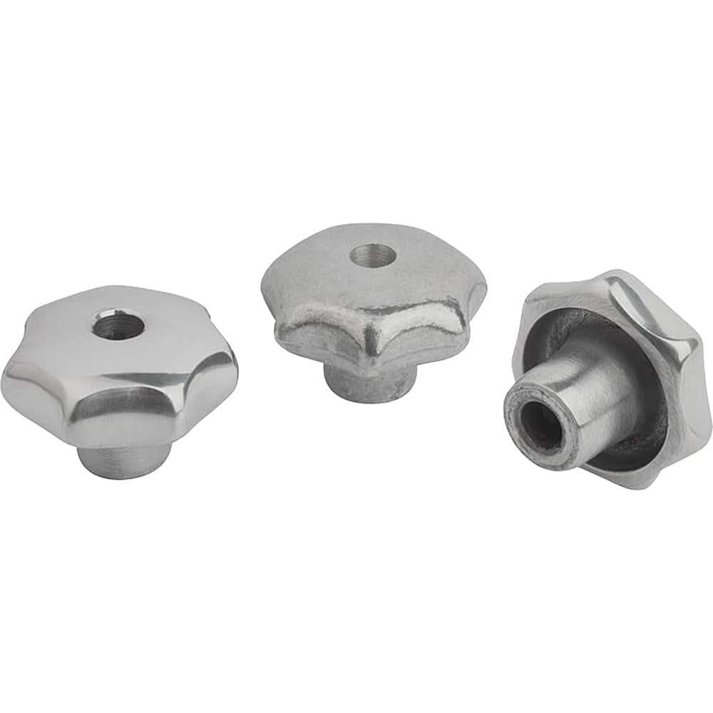 Clamp Handle Grips, For Use With: Small Tools, Utensils, Gauges , Grip Length: 0.7900 , Material: 304 Stainless Steel , Spindle Diameter Compatibility: 0.25in  MPN:40821