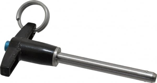 Push-Button Quick-Release Pin: T-Handle, 1/4