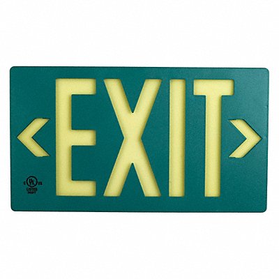 Exit PF100 Green Frame Sngle MPN:7040-100-B