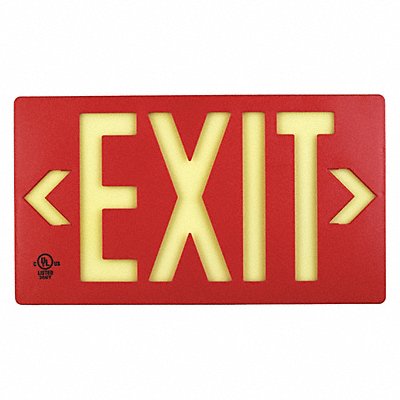 Exit Sign PF50 Red Single Side MPN:7050-B