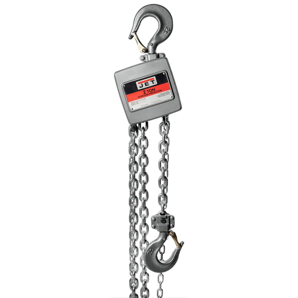 Manual Hoists-Chain, Rope & Strap, Hoist Type: Hand Chain Hoist with Overload Protection , Lift Mechanism: Chain , Work Load Limit: 2Ton  MPN:133215