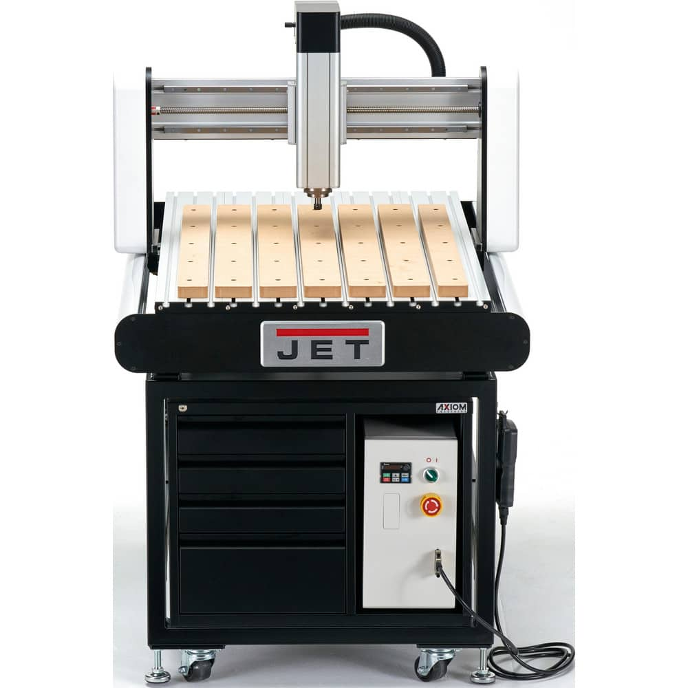 CNC Routers, X Axis Travel Length (Decimal Inch): 23.8100 , Y Axis Travel Length (Decimal Inch): 35.8200 , Z Axis Travel Length (Decimal Inch): 3.9370  MPN:727026