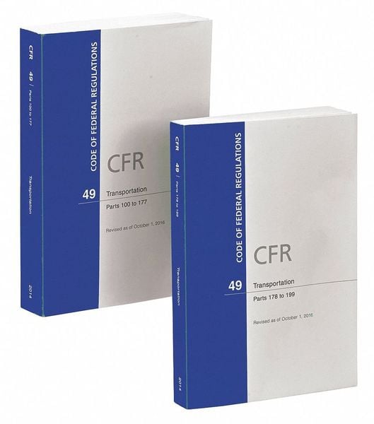 Reference Book 49 CFR Parts 100 To 199 MPN:63571