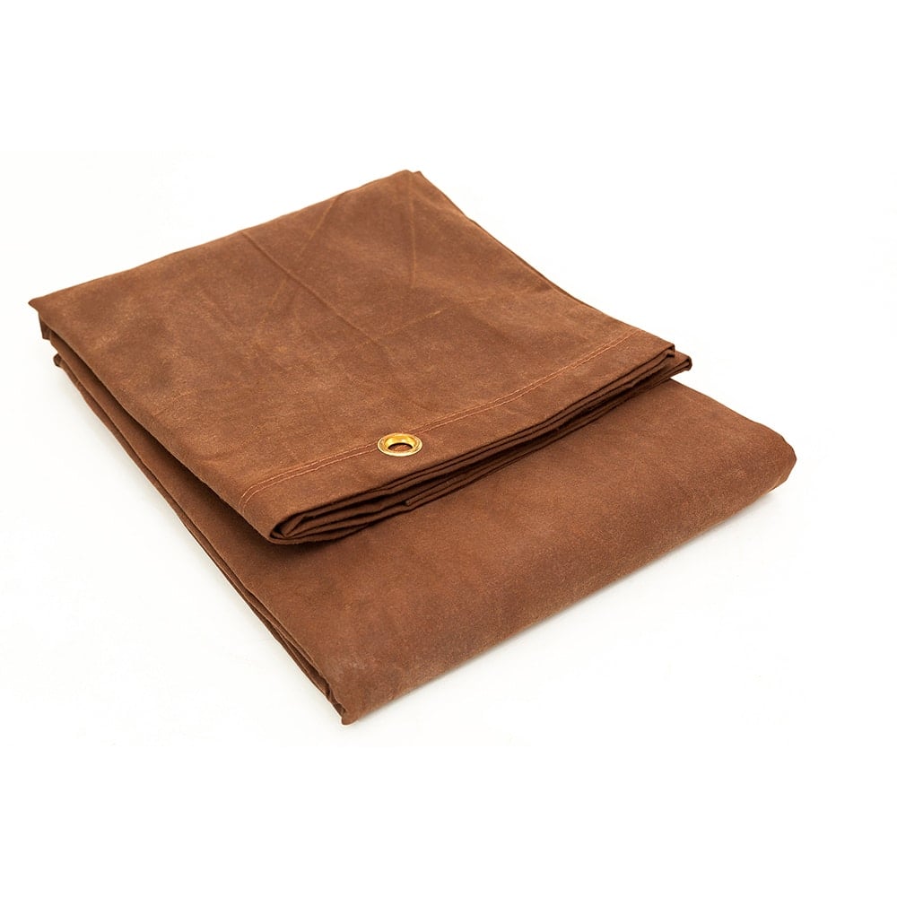 Tarp/Dust Cover: Brown, Canvas, 10' Long x 8' Wide, 22 mil MPN:TPCV1008