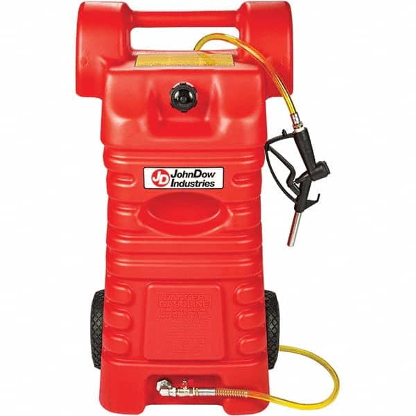 Fuel Caddies, For Fuel Type: Gasoline , Volume Capacity: 25, 25 Gal. , Material: Polyethylene , Overall Width: 22 , Overall Height: 34 , Color: Red MPN:FC-25PFC