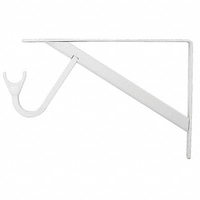 White Max Duty Shelf and Rod Bracket MPN:RP-0495-WT