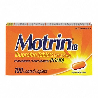 Medication Motrin Caplets PK100 MPN:048101