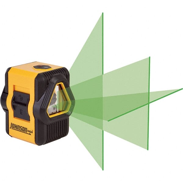 Self Leveling Cross Line Laser Level: 3 Beams, Class II, Green Beam MPN:40-6647