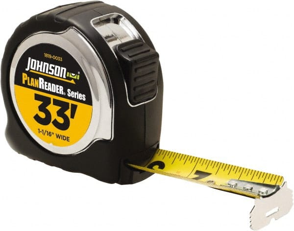 Tape Measure: 33' Long, 1-1/16