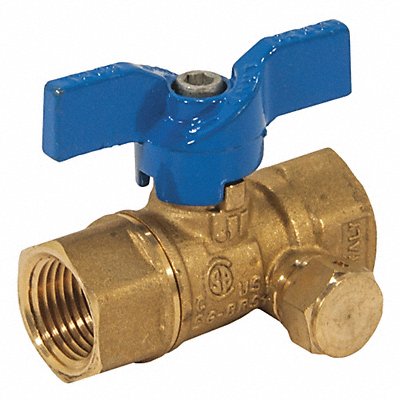 Gas Ball Valve w/Side Tap 1/2in MPN:102-303