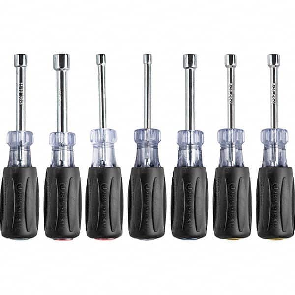 Nut Driver Set: 7 Pc, 3/16 to 1/2